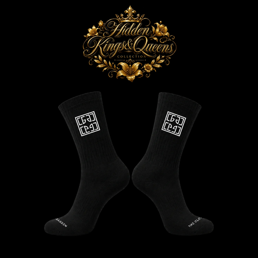 HK&Q Black Regal Box Socks