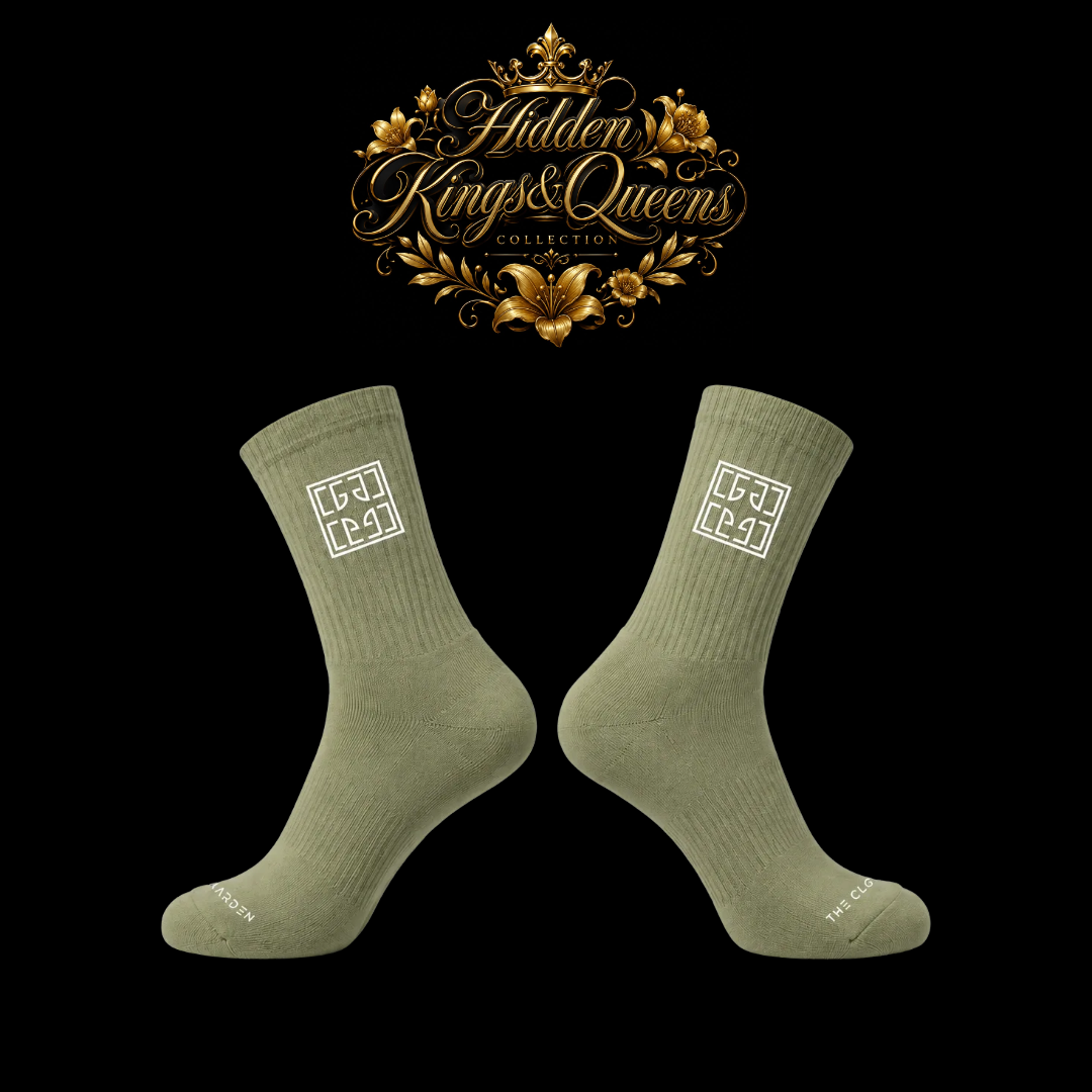 HK&Q Sage Regal Box Socks