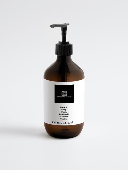 Hand & Body Wash, Patchouli & Amber Vanilla