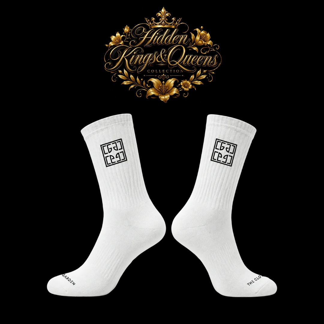 HK&Q White Regal Box Socks