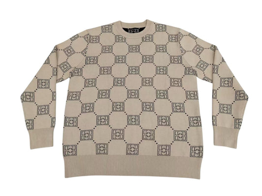 CREAM HYDRANGEA GARDEN LUX SWEATER (PRE-ORDER)